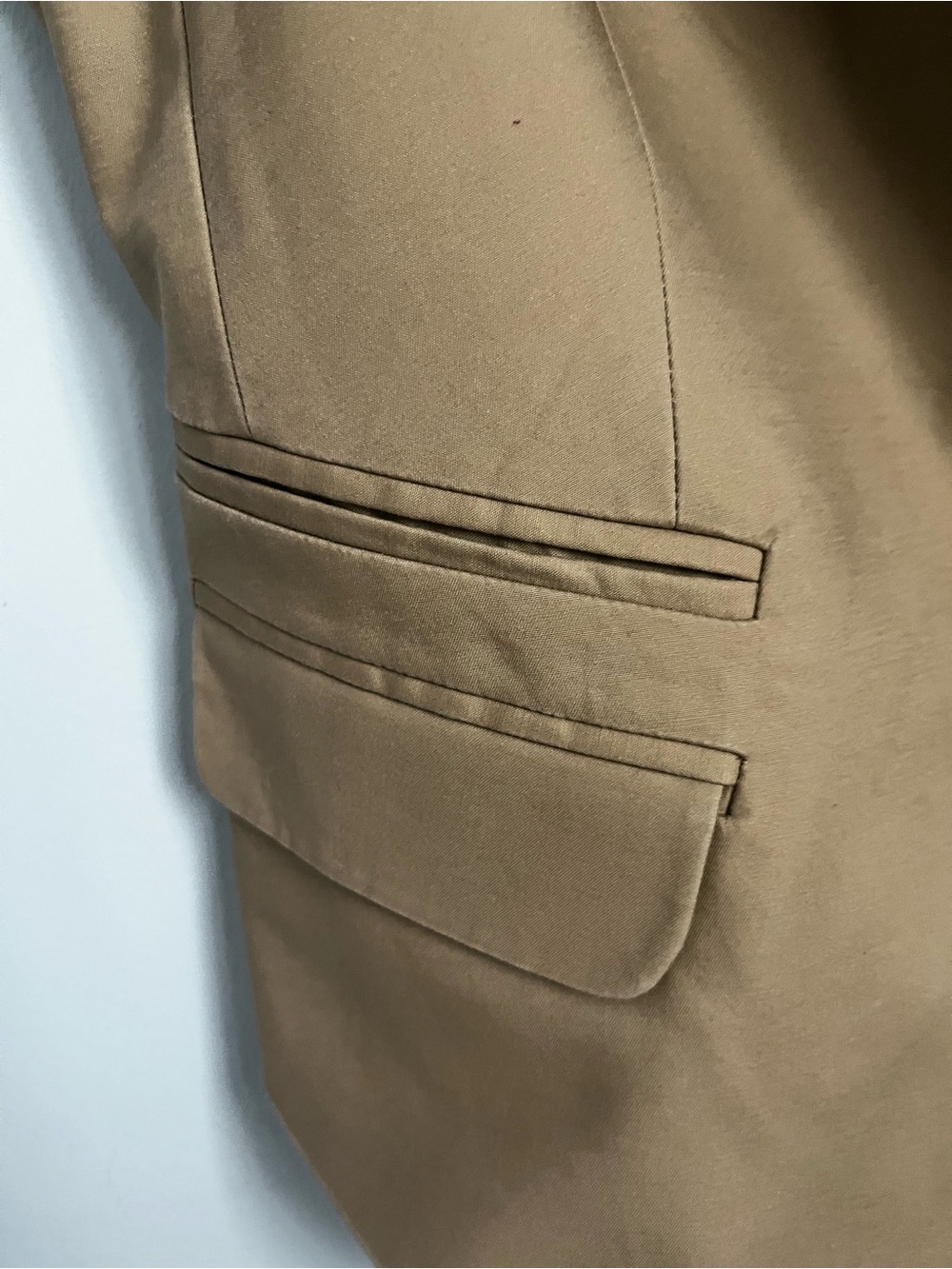Kenneth Cole Women's Beige Notch Lapel Suit Vest Sleeveless Layering piece SZ M - Picture 3 of 4